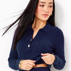 Lilly Pulitzer Lizona Cable Knit Sweater RARE FIND NWT